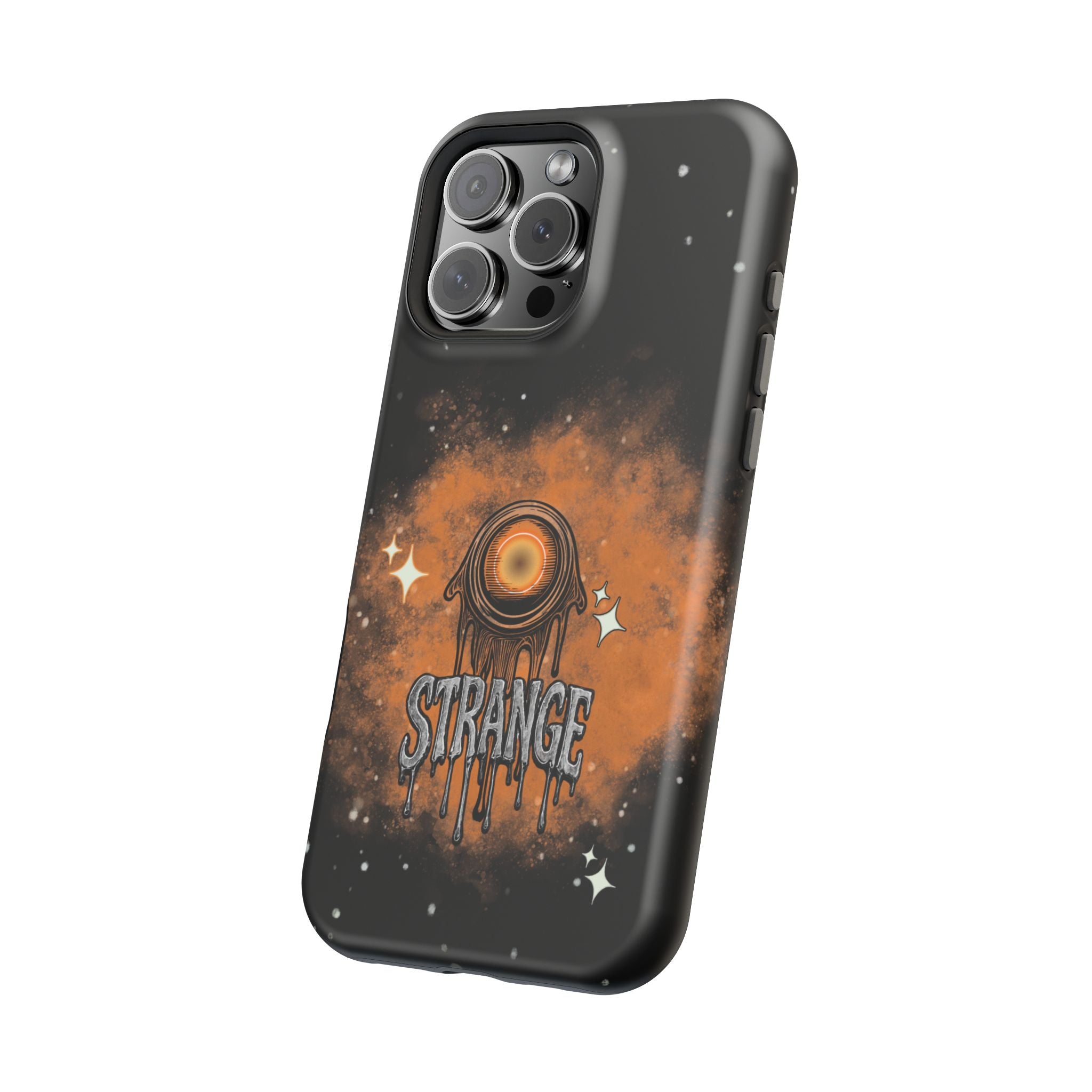 Orange Strange Magnetic Impact-Resistant Cases