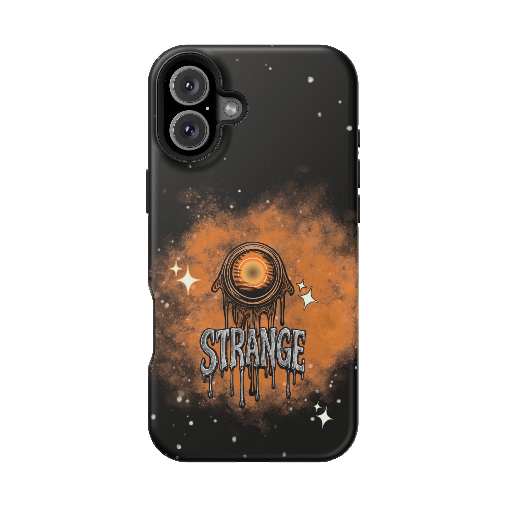 Orange Strange Magnetic Impact-Resistant Cases