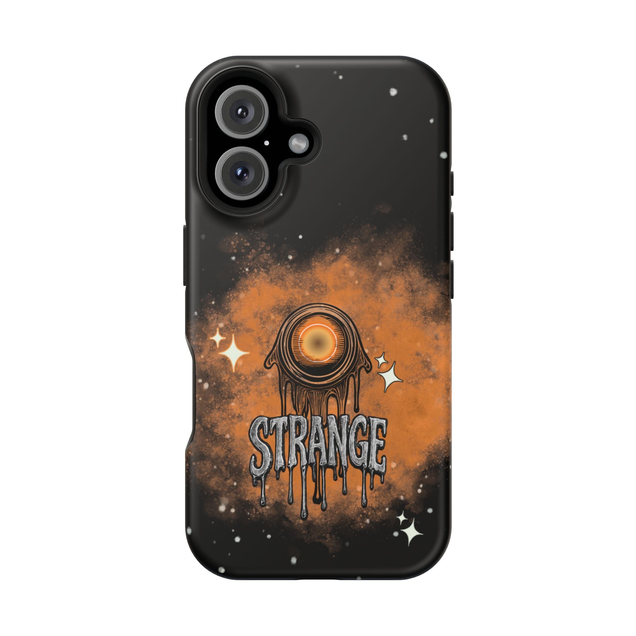 Orange Strange Magnetic Impact-Resistant Cases