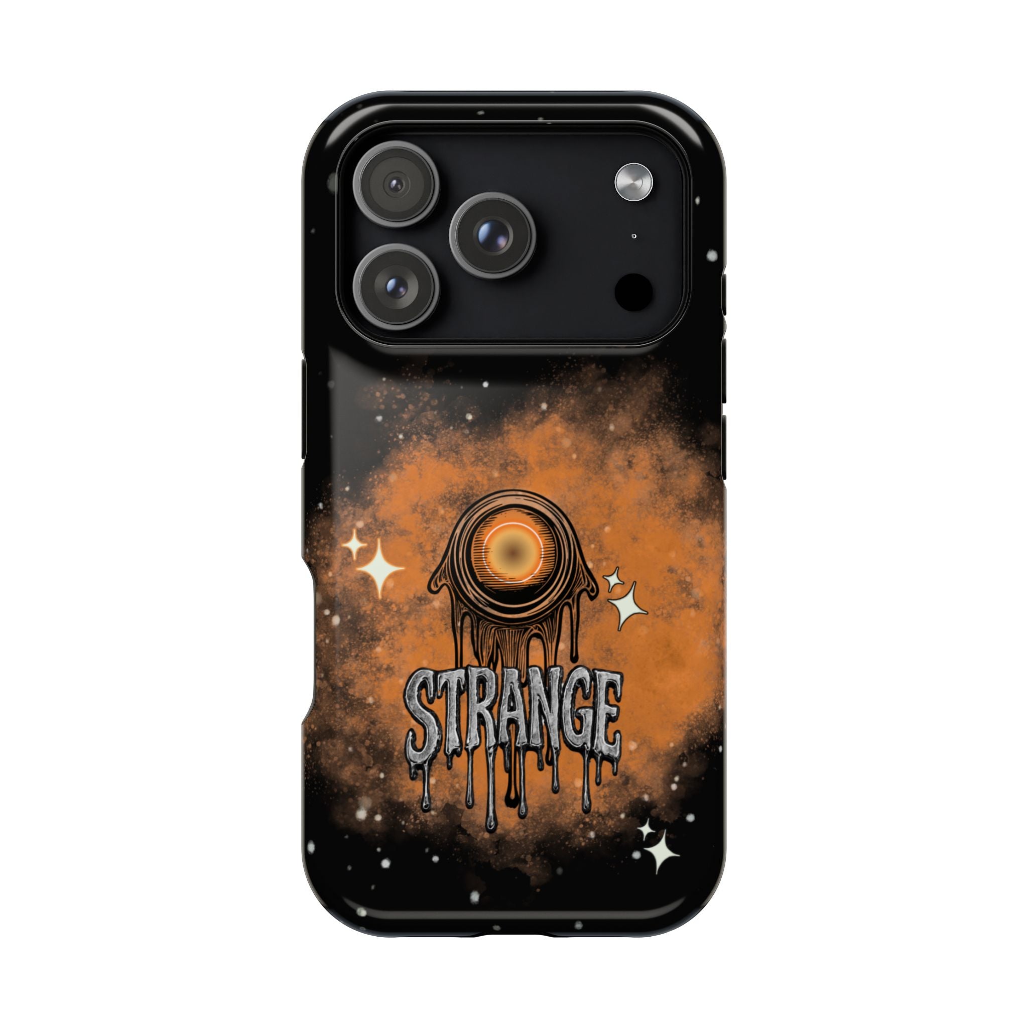 Orange Strange Magnetic Impact-Resistant Cases