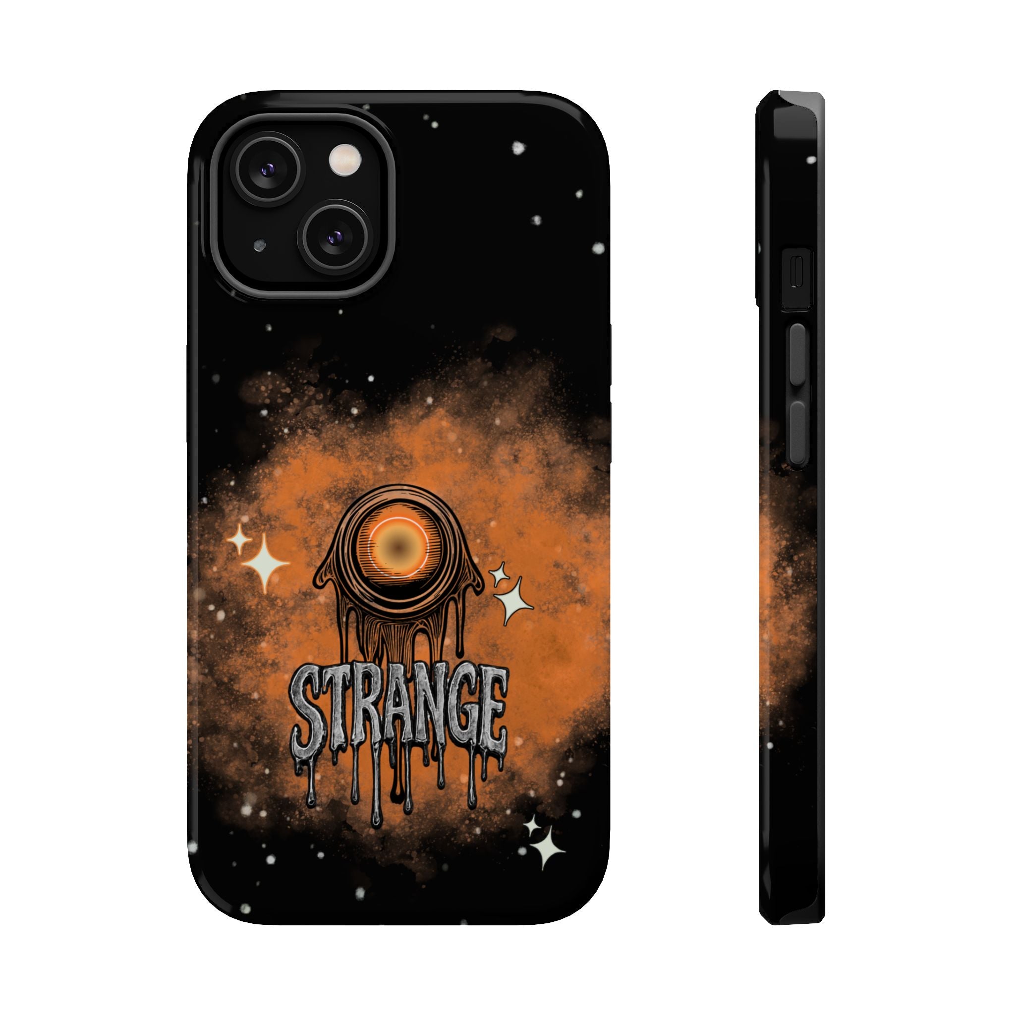 Orange Strange Magnetic Impact-Resistant Cases