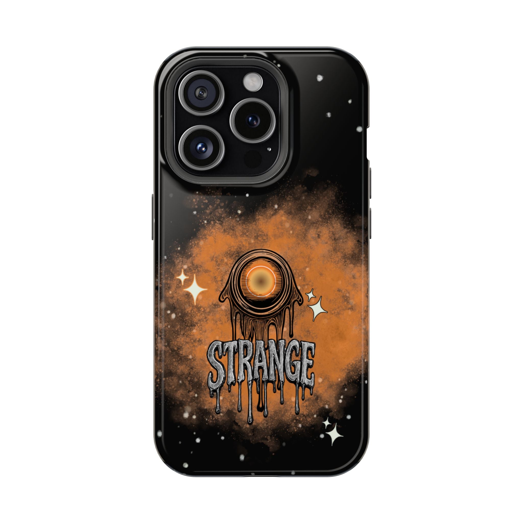 Orange Strange Magnetic Impact-Resistant Cases