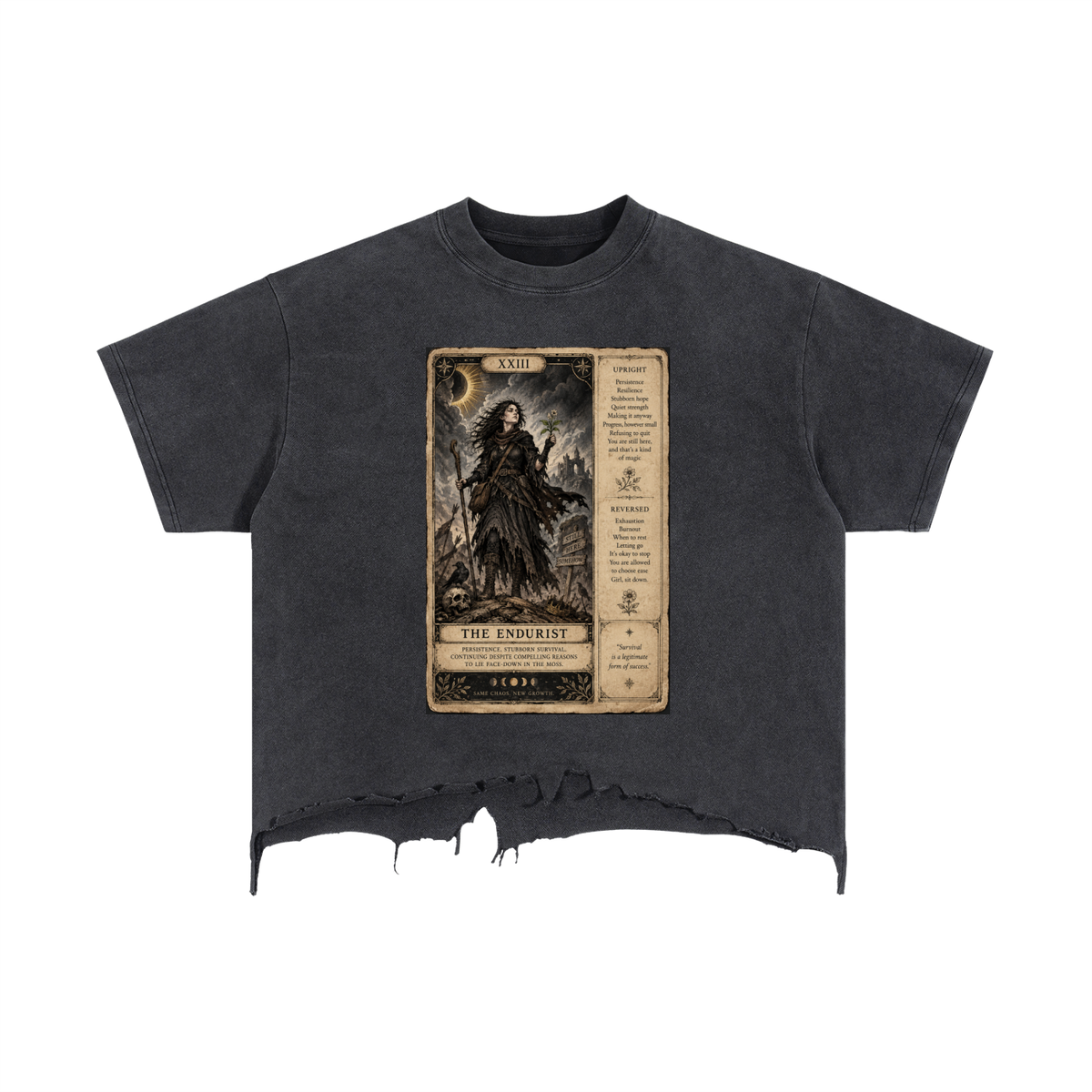 Tee,Tarot,Endurist,clothing,apparel,autumn,tshirt,shirt,top,tops,clothes,distressed